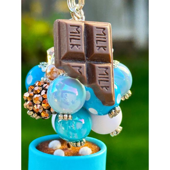 Heidi Kenney x Kid Robot Hot Chocolate Keychain Purse Bag Charm - Picture 8 of 8
